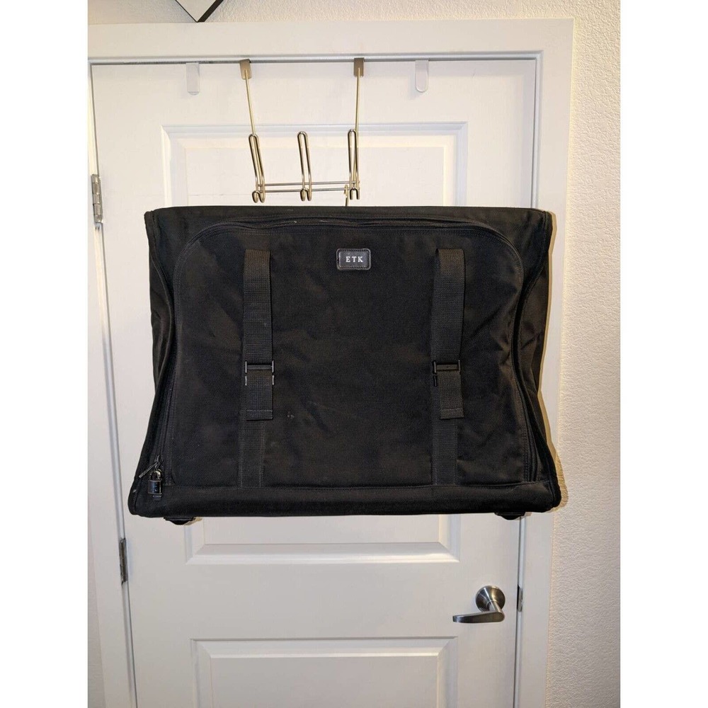 Tumi Unisex Adult Duffle Travel Bag Luggage Black Fabric Soft Zip Weekend